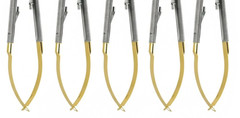 Lot of 5 HU FRIEDY Castroviejo straight Needle Holder 7, 18cm NH5024SiM