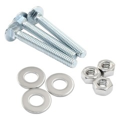 1/4-20 x 2 Inch Carriage Bolt Kit 12 Sets with Nuts Washers | Galvanized Carb…