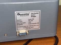 Cassida C300 Professional USD Coin Counter Sorter Wrapper Roller “ Please Read”