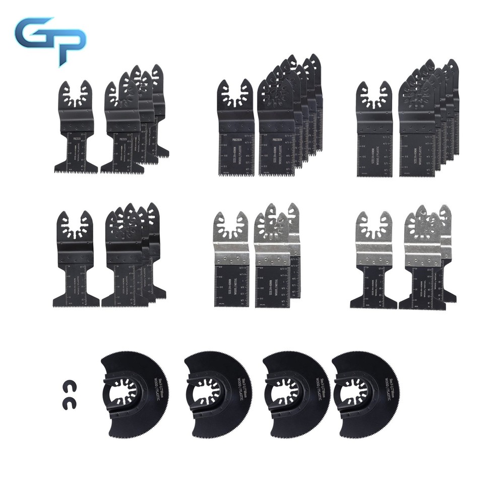 High Carbon Steel Cutting Blades 32 PCS Multi Tool Oscillating Saw Blades Kit