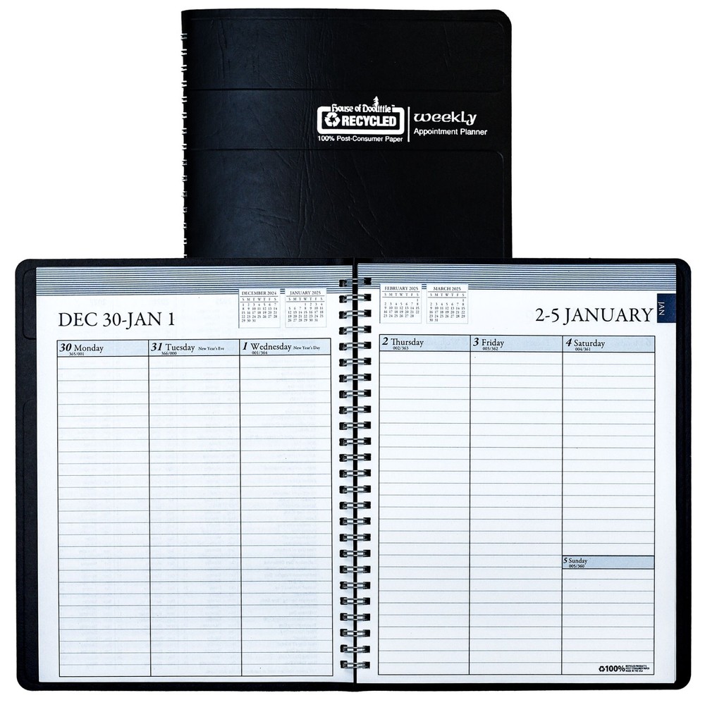 2025 258-02 HOD25802 House of Doolittle Weekly Planner with No Appointment Times