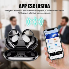 3-in-1 AI Smart Voice Translation Earbuds Real Time Translator 144+ Languages