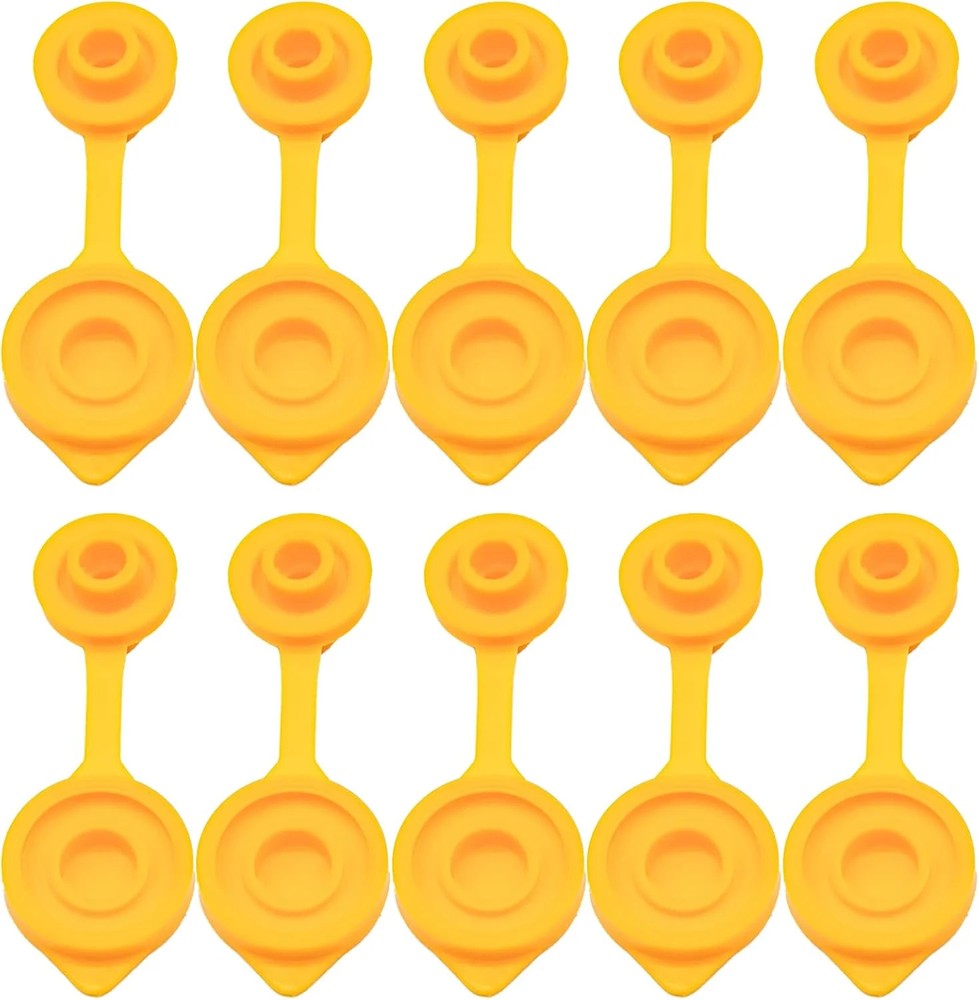 𝟏𝟎 𝐏𝐜𝐬 Gas can Vents for Plastic Gas Cans, Gas Can Vent Caps, Yellow Fuel G