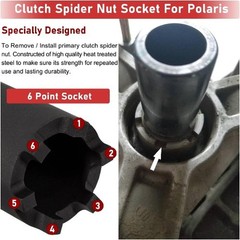 Clutch Nut Socket Tool For 900 1000 XP, Ranger, Crew, General, ACE, EPS, EFI UTV