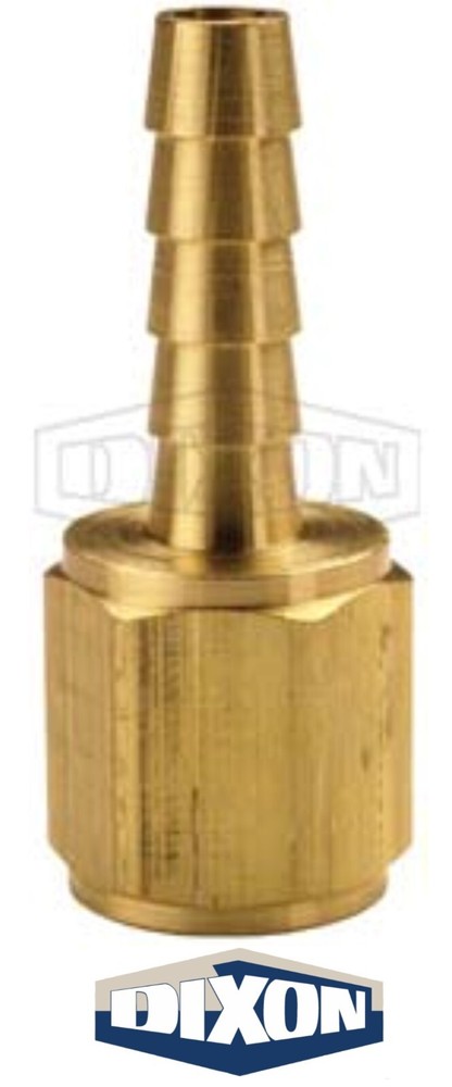 1040404C (BF22) Dixon Valve 1/4″ Hose ID x 1/4″ FEMALE NPTF Brass Barb Fitting