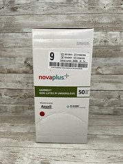 1 Case Gammex NovaPlus Non-Latex PI Underglove Surgical Glove, Size: 9 Exp: 6/24