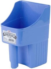 Little Giant Heavy Duty Plastic Berry Blue 3-Quart Stackable Feed Scoop