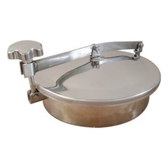 11.8”/300mm Stainless Circular Atmospheric Manhole Cover Sanitary Tank Manway