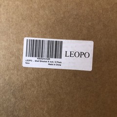 LEOPO 12 Pack 8″ Floating Shelf Brackets – Hidden Wall Mount Supports