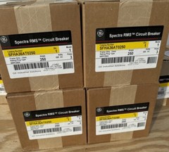 SFHA36AT0250 GE 250 Amp Frame 600V 3 Pole Bolt On Circuit Breaker New in Box