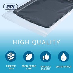 Resealable Zip Lock Bags Waterproof Food Grade Storage Durable Supplies New