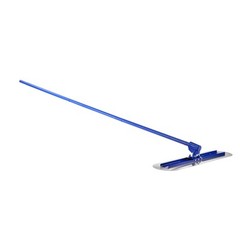 VEVOR Bull Concrete Float 47.24×7.28in, 4 Handle Round End Trowel Float Tool