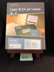 Maco ML-3000 Address Labels 1″ x 2-5/8 –30 to The Page 3,000 Labels! FREE S/H!