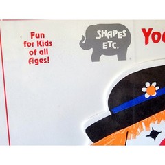 VTG Clown SHAPES ETC Creative Writing Book 10 Jumbo Sheets Art Paper NOS 1987 *