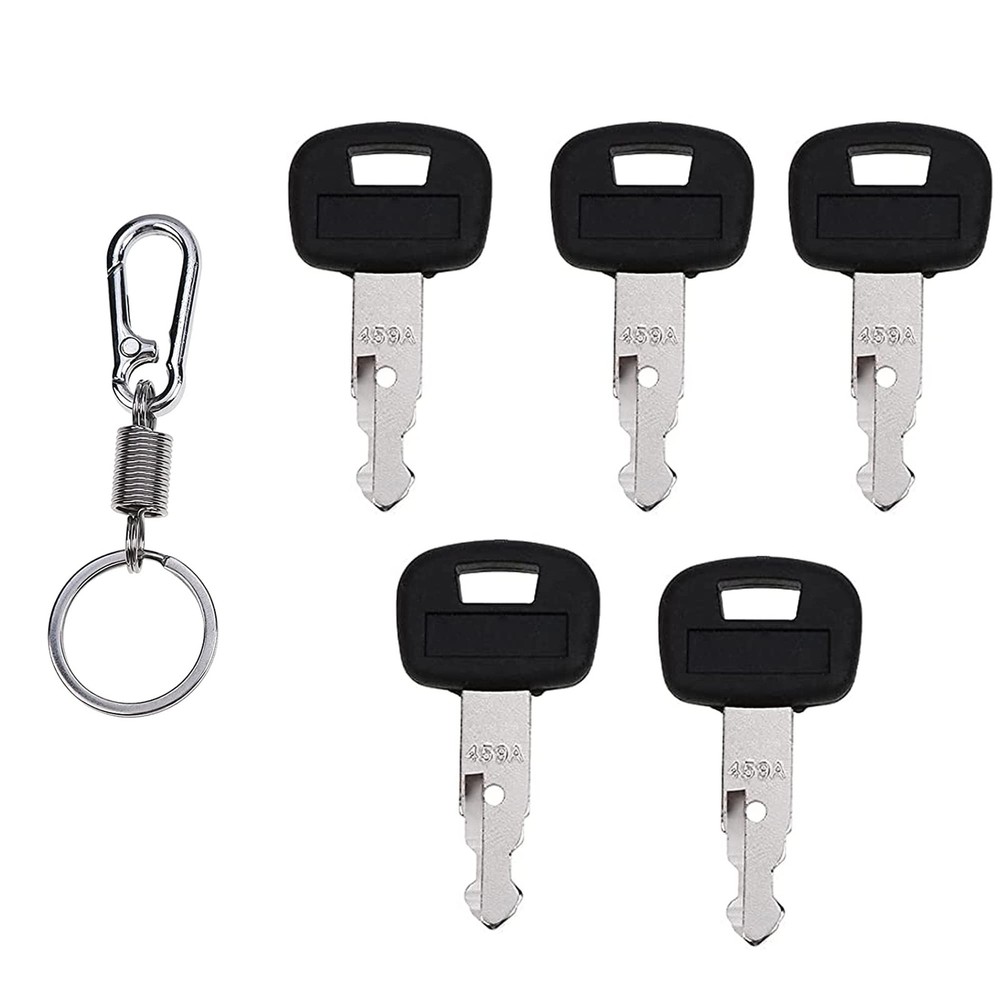 5pcs 459A Ignition Keys with Key Chain for Kubota Mini Excavator Backhoe Skid…