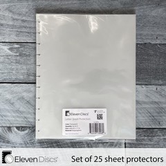 25 Transparent Disc Bound Notebook Sheet Protectors for Circa, Arc, TUL – 11 Dis