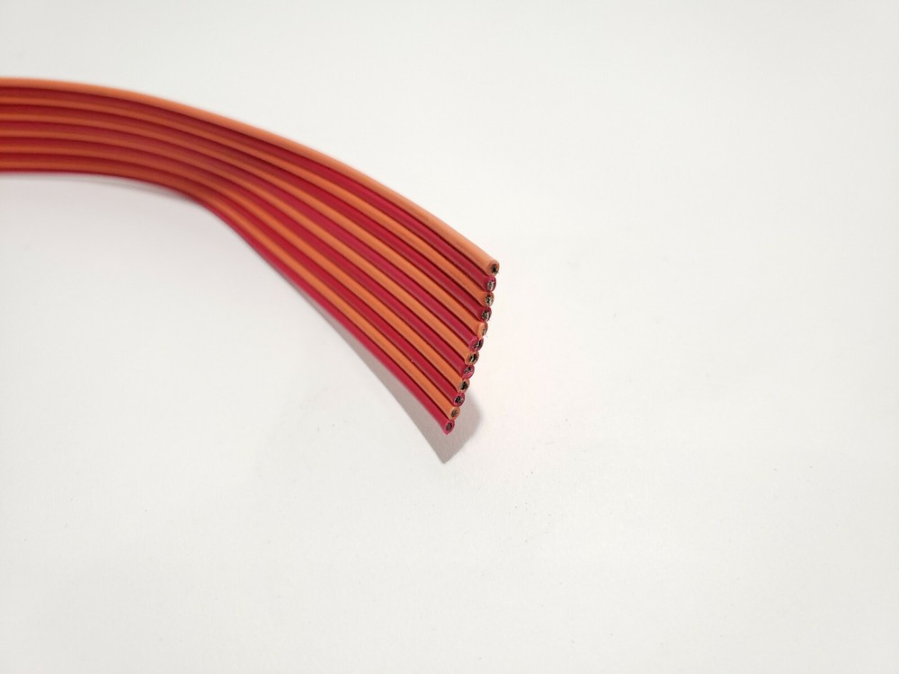5 Foot – 12 Conductor Spectra Strip Flat Ribbon Cable – 24AWG – Custom Length