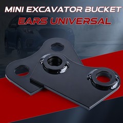 Pair 1/4 Inch 25mm 1 Inch Mini Excavator Bucket Ear For Agt Cfg, Universal 1 Ton