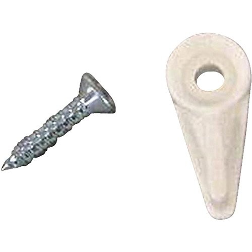 UNITED STATES HDW 8 Count 15/16″ X 5/32″ White Screen/Storm Clips,