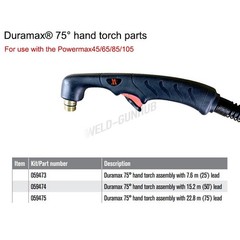 7.6m 25ft Hand Torch Assembly with lead (059473) for MAX45-105