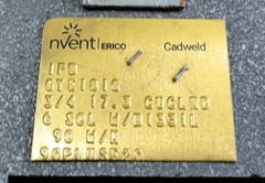 nVent/ERICO CADWELD MOLD IPB GYE18IG 3/4 17.3 CUCLRD 6 SOL WB1331L 90 W/M