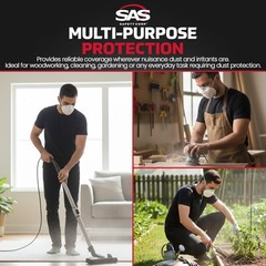 SAS Safety 2985 Non-toxic Dust Mask Box of 50 1-Pack, Neutral