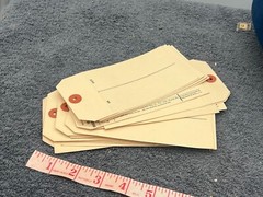 vintage deadstock inventory store label tags office antique numbered lot 50