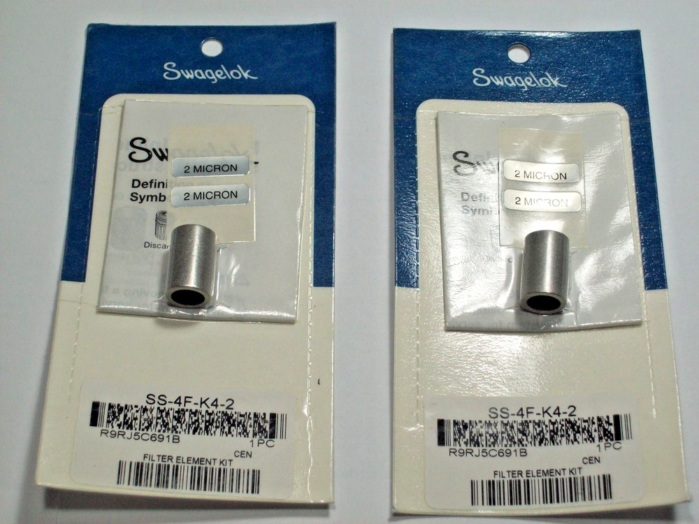 2- Swagelok Particulate Filter Elements, 4F Series In-Line, SS-4F-K4-2