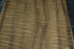 Fumed Curly Beech Raw Wood Veneer Sheet 6.5 x 31 inches 1/42nd thick N5942-95