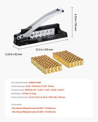 VEVOR Heavy Duty Ferrule Hose Crimper Air Hose Crimping Tool with 100pcs Ferrule