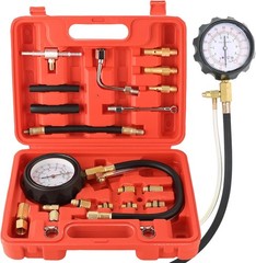 0-140PSI Fuel Injector Injection Pump Pressure Tester Gauge Kit Car Tools