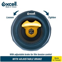 Excell Hand Saver Stretch Wrap Dispenser 3″ Core, Adjustable Brake