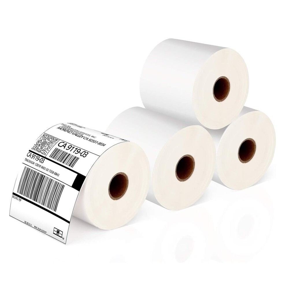 4 Rolls Direct Thermal Shipping Labels 4×6 250/Roll for Zebra 2844 Eltron ZP-450