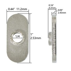20 Packs 1/4″20 Centered Hole Sliding TNuts for 10 Series T Track Extrusions,…