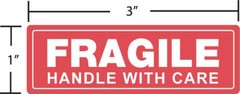 10 Rolls 10000 1 x 3 FRAGILE HANDLE WITH CARE Stickers Labels