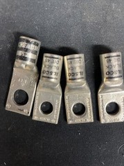 4- ILSCO BLACK DIE 45 2/0 AWG 1/0 FLEX CLNS-2/0-12 COMPRESSION LUG