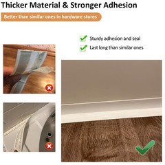 White Caulk Tape Self Adhesive Waterproof, 1.5IN x 10.5FT x 0.04IN,
