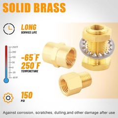 92PCS Brass Pipe Fittings Assortment Kit NPT Adapter,Hex Nipple,Reducer Bushing,