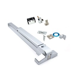 Door Push Bar Panic Exit Device w/ Lock Commercial Emergency Door Hardware US