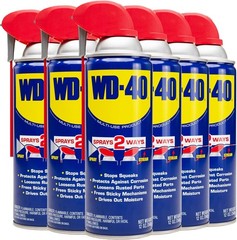 12 OZ [6-Pack] WD-40 Original Formula,Product with Smart Straw Sprays 2 Ways