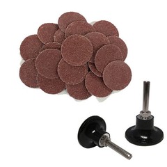 100 – 2″ Roloc A/O Quick Change Sanding Disc 36 Grit and Mandrel Disc Holder