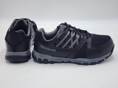 Reebok Steel Toe Sublite Black Work Sneakers Wide Sz Men’s 8 / Women’s 10