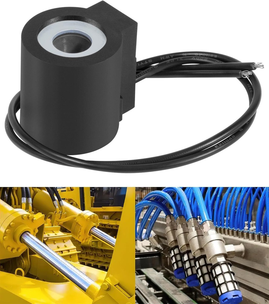 10238-66 12V DC 1/2″ Hole Solenoid Coil 16W Hydraulic Power Unit Lift Dump