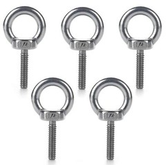 Eye Bolt 5 Pack 1/4 20 X 1 Marine Grade Stainless Steel Lifting Ring Threaded