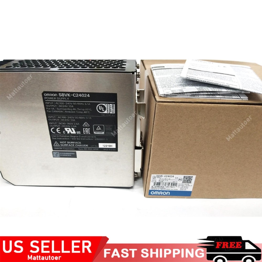 new Omron S8VK-C24024 Switching Power Supply 100-240VAC 24VDC 10A US Free TAX