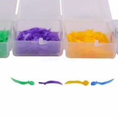 100Pcs Dental Disposable Plastic Wedge with Holes L Sizes Wave Poly-Wedge