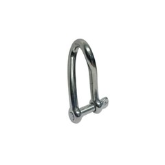 15/32″ Stainless Steel 316 Twisted Shackle Screw Pin,1500 Lb WLL Marine Grade