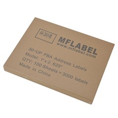 1 x 2 5/8 30000 Address Blank Shipping Adhesive Labels Compatible 2.625 x 1 30UP