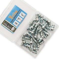 1/4″-28 24Pcs Grease Fitting Assortment Straight 45 90 Degree Grease Zerk Fittin