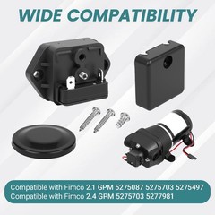5157202 60 PSI Pressure Switch Assembly for Fimco 2.1 & 2.4 GPM High Flo Pump…